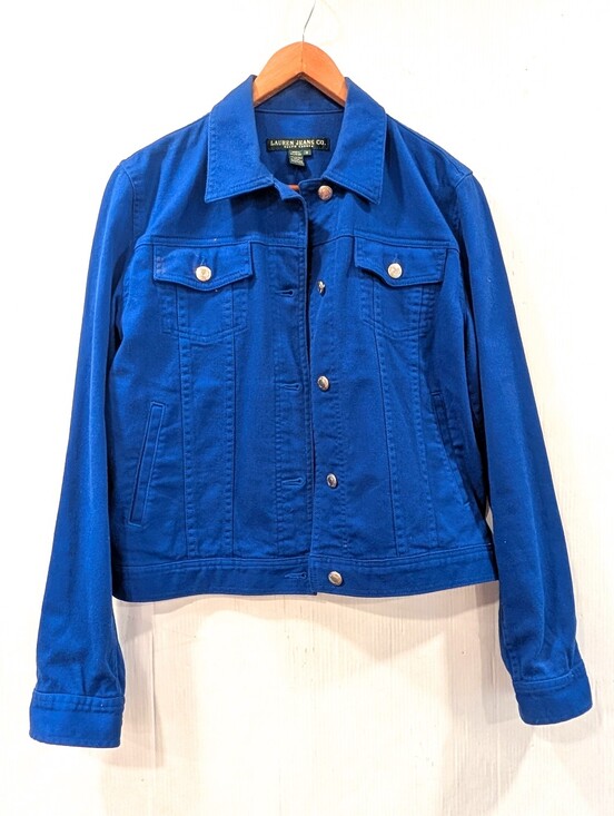 Lauren Ralph Lauren Jackets & Blazers - LAUREN RALPH LAUREN Women's Royal Blue Denim Jacket Size Medium